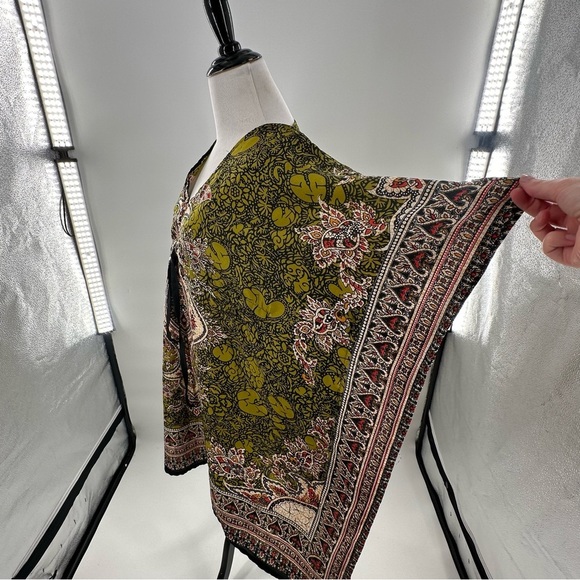 Womens bohemian coverup moo moo multicolored v-neck tropical Resortwear cruise - Picture 9 of 10